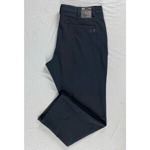 Under Armour Flat Front Microfiber Matchplay Golf Pants. Black, Men's 40X31. NWT